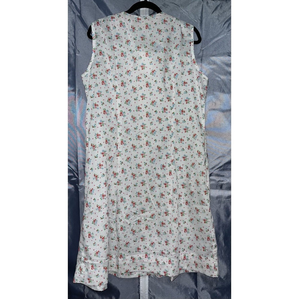 Vtg 1970s Fashion First M Smoller Co Floral Zip Front Shift Dress Size 20.5 Plus - Picture 6 of 7